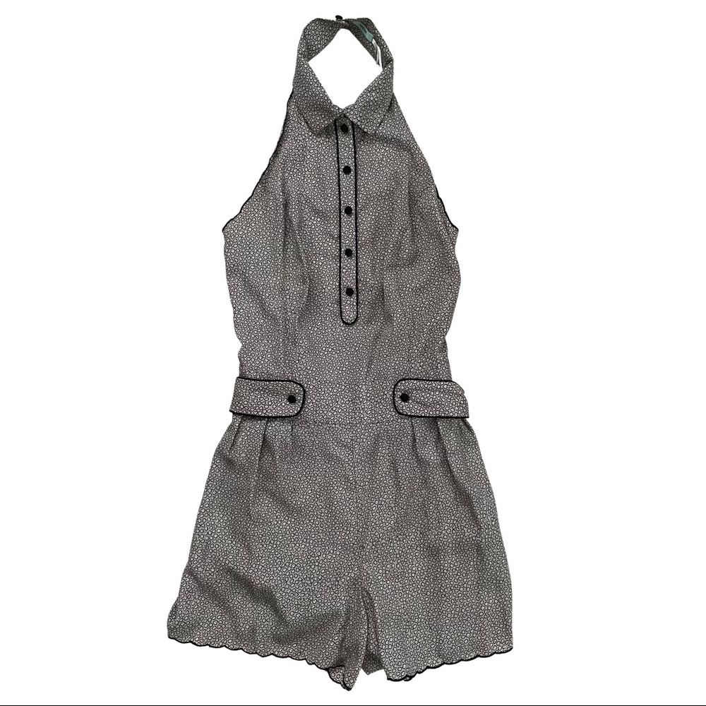 Kimchi Blue Collared Backless Romper